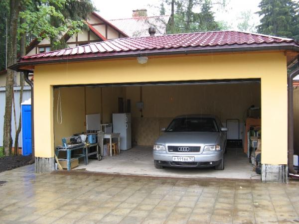 Строительство гаража на две машины